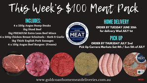 $100 Meat Pack - Week starting Friday 26th June 2026